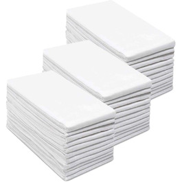 SIMPLI-MAGIC Dish Towels Mehlsack Handtücher, Kitchen Towels, Dishcloths, Cotton, White/Opulent Garden, 24
