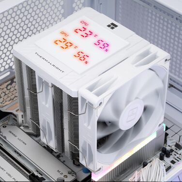 Thermalright Peerless Assassin 120 Digital ARGB: Кулер CPU з 6 тепловими трубками для AM4/AM5, Intel LGA1700/1851/1150/1151/1200, чорний
