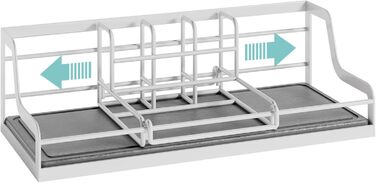 Тримач для зубних щіток у ванну кімнату: органайзер на 6 слотів, швидковисихаючий, для електричної зубної щітки, з абсорбуючою силіконовою гумкою, аксесуари для ванної кімнати з регулюванням (білий)