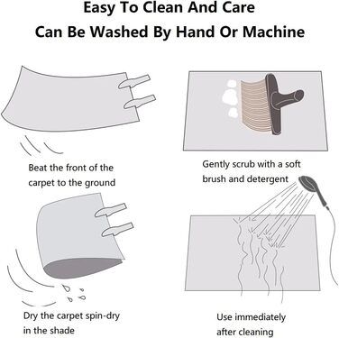 Шкіряний килим Hochflor 120x160 см - пухнастий, сучасний, для вітальні та спальні, темно-сірий (прямокутний)