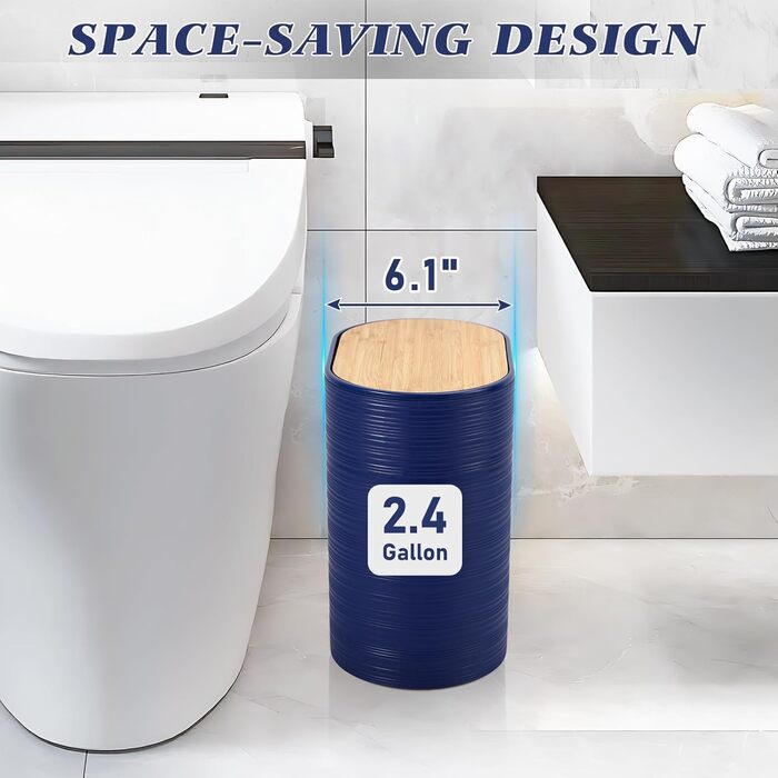 Набір аксесуарів для ванної кімнати XLHOMO Marineblau (темно-синій)