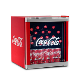Міні-холодильник °CUBES Coca-Cola 48L з скляною дверцятами - для офісу, вечірок та геймінгу