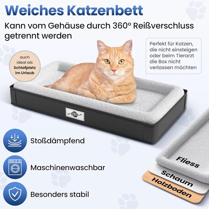 Транспортна сумка Smart-Planet® для котів та собак до 8 кг, 50x30x30 см, знімний піддон, зручний ремінь для перенесення