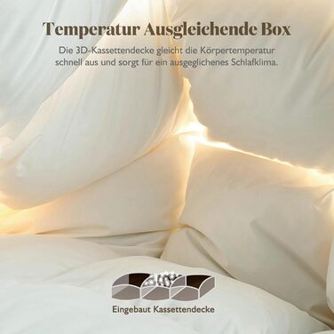 BPC Luxurious Goose Down Duvet 155x220, Lightweight Summer Duvet with Down, Extremely Soft, Fluffy Feather and Down Filling, Öko-Tex and RDS Certified Down Duvet 155x220 cm
