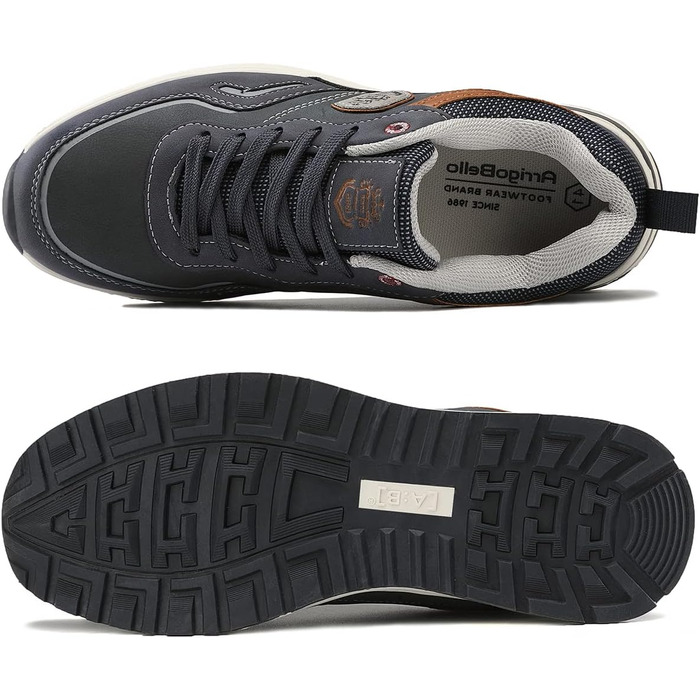 ARRIGO BELLO Кросівки чоловічі для активного відпочинку, спорту та прогулянок. Легкі кросівки для ходьби, розмір 41-46, колір блакитний.