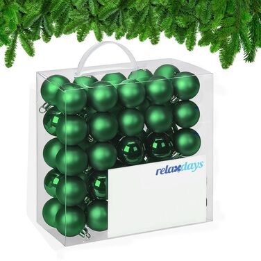 Relaxdays Set of 50 Christmas Baubles