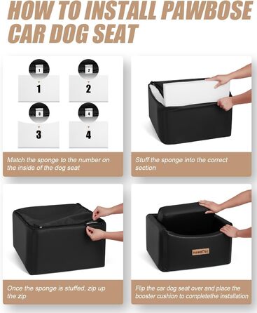 Автокрісло для собак - безпечне та зручне автоліжко для маленьких та середніх собак до 35 кг, з ременем безпеки та водонепроникним покриттям