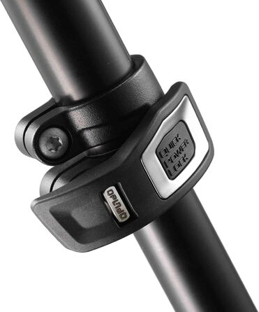 Штатив Manfrotto MT190XPRO4 з алюмінію з кульковою головкою – 4-секційний штатив для DSLR та бездзеркальних камер, Чорний/Антрацит