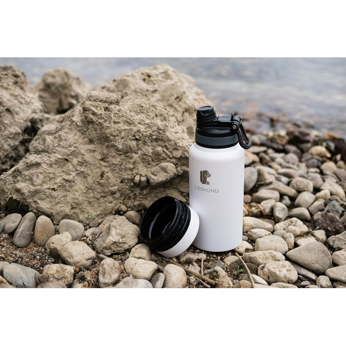 Термопляшка ThermoBott 700мл з нержавіючої сталі з мискою для собак