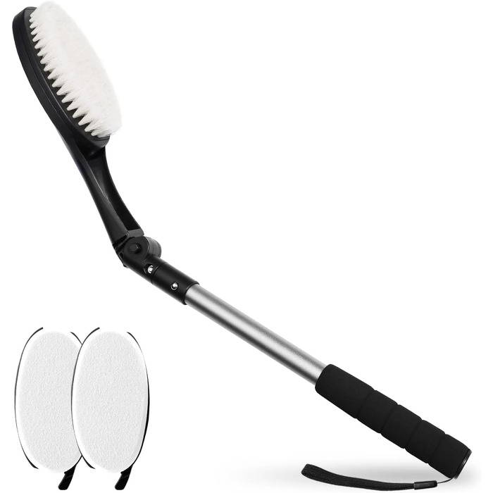 Набір з 3-х спинних щіток Easace з аплікаторами для лосьйонів, щітка для тіла з довгою ручкою, суха щітка для тіла, аплікатор для крему на спину