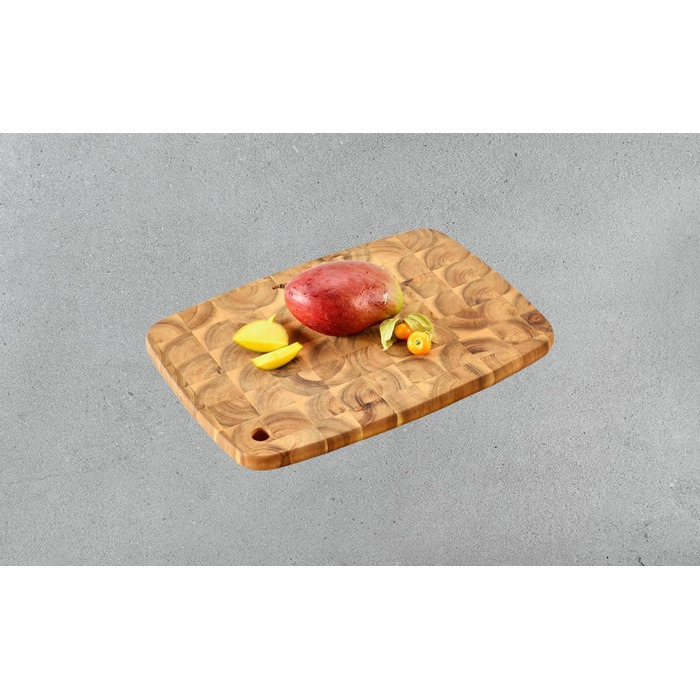 Професійна торцева дошка для нарізки KESPER з дерева акації, 42 x 30 x 4 см, натуральний колір