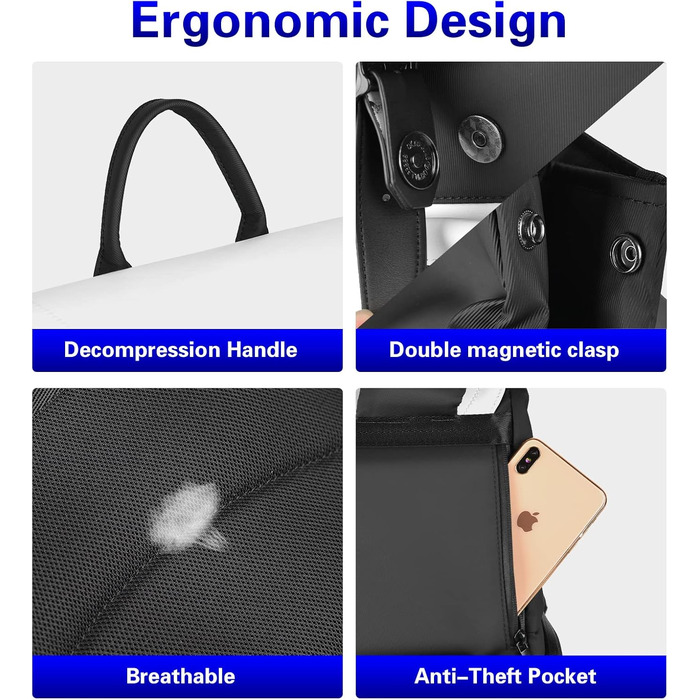 Рюкзак для камери Cwatcun: водонепроникний фоторюкзак для дзеркальних та бездзеркальних камер Sony, Canon, Nikon з об'єктивами та штативом. Білий.