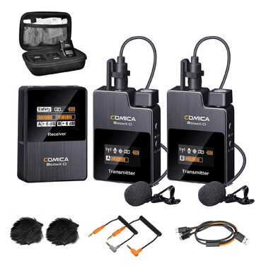 COMICA BoomX-D2: Бездротовий мікрофон для смартфона та ноутбука, USB-C, для блогінгу, подкастів, YouTube