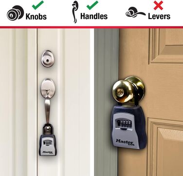 Master Lock 5415D Heavy Duty Key Lock Box - Zinc Wall Mount - Holds 5 Keys