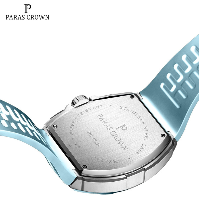 Чоловічий годинник-хронограф на кварцовому механізмі з японським годинниковим механізмом, 5ATM, корпус з нержавіючої сталі, ремінець з силікону (Blue3)