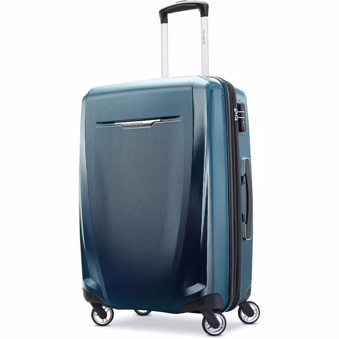 Samsonite Winfield 3 DLX Hardside Luggage with Spinner Wheels, One Size, Carry-on (Check-in, medium, Navy)