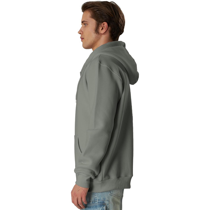 Світшот з капюшоном Smith & Soo для чоловіків – спортивна куртка, світшот з довгими рукавами, фітнес, тренування, худі, сірий (M)