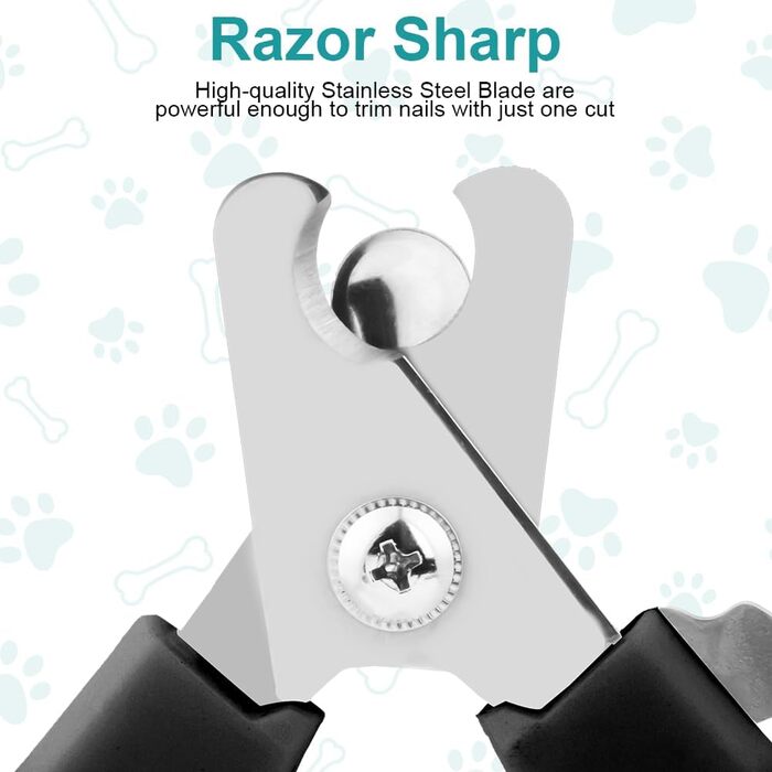 Електричний точило для кігтів собак Aomig Krallenschleifer: 6 шт. для собак та котів, 2 швидкості, LED-дисплей, тиха робота, з запасними насадками