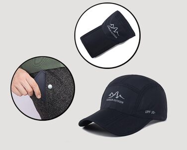 Кепка бейсболка для чоловіків та жінок, універсальний розмір, чорна