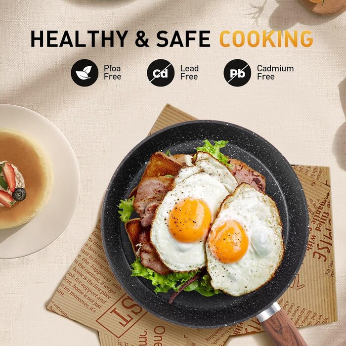 Набір каструль та сковорідок DishDelight з антипригарним покриттям для індукційних плит (12 шт.)