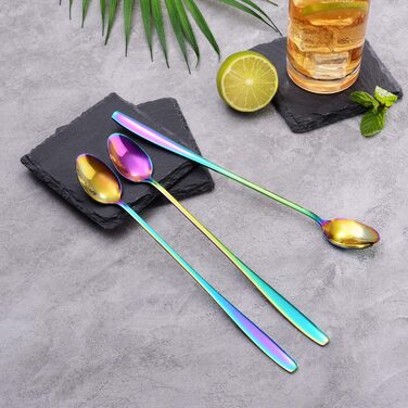 Набір ложок для лате макіато GRÄWE Königstein (Райдуга), нержавіюча сталь, 6 шт.