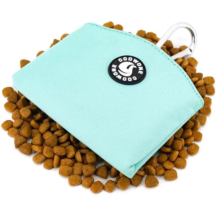 Сумка для ласощів для собак COOWONE, з магнітною застібкою, 900D Oxford, для дресирування та прогулянок (м'ятний колір)