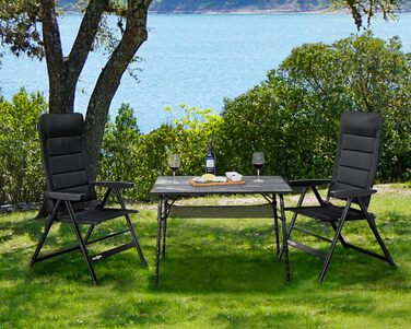 Кемпінговий стілець Brunner Skye 3D Black - чорний