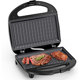 Вафельниця Snailar 750W з антипригарним покриттям, 2 вафельні пластини, для приготування бельгійських вафель