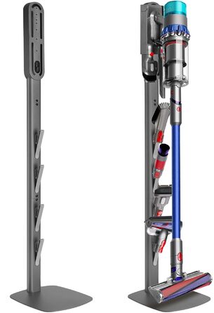 Настінна кріплення для пилососа Dyson (Gen5, V15, V12, V11, V10, V8, V7, V6) з вуглецевої сталі, сірий