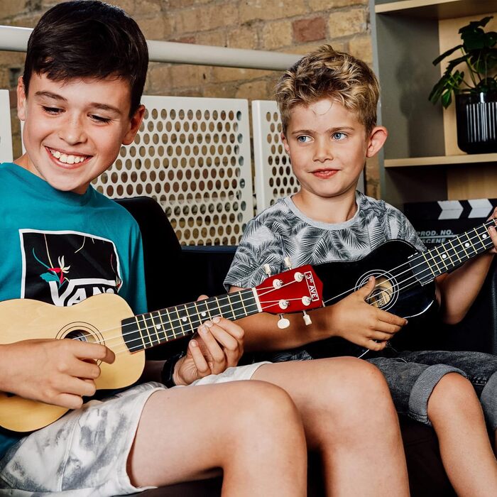 Укулеле Sopran 21 дюйм 3rd Avenue – початковий набір з аксесуарами (сумка, підставка, ремінь, струни, медіатори, наклейки на гриф) – колір: натуральний + 1 місяць безкоштовних онлайн-уроків для початківців