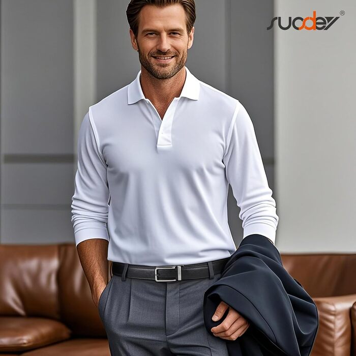 Чоловічий шкіряний ремінь SUOSDEY з автоматичною застібкою, 30 мм, 115/130 см, для штанів, джинсів, костюма