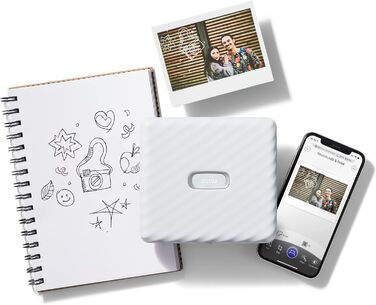 Принтер для смартфонів INSTAX LINK Wide, білий (Ash White)