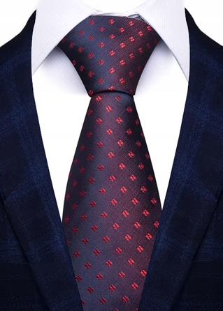 Широка краватка Elegance синього кольору