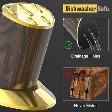 Набір кухонних ножів Meleho 7 предметів: професійний набір з нержавіючої сталі, ніж для кухні, з мийкою та подарунковою коробкою