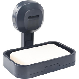 Тримач для мила настінний з піддоном, сірий (1 шт.)