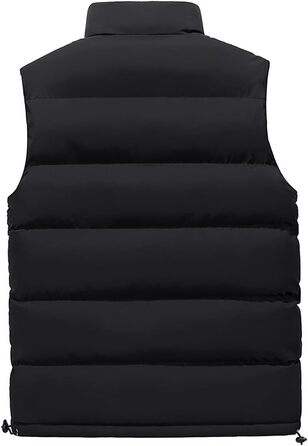 Чоловіча зимова жилетка Steppweste з наповнювачем, великі розміри 5XL, чорна, гладка