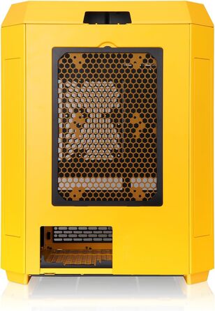 Корпус ПК Thermaltake The Tower 600 ATX з вертикальним дизайном, 3 скляні панелі, 2 вентилятори 140mm, підтримка радіаторів 420/360mm, USB-C, білий (Bumblebee)