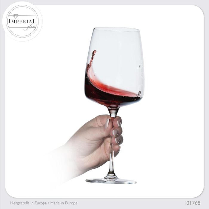 Набір склянок для білого вина 'Milano' 480мл, 4 шт. З кристалічного скла, для Шардоне, стійкі до миття в посудомийній машині