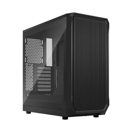 Корпус для ПК Fractal Design Focus 2 Black з темним склом та сітчастою передньою панеллю. В комплекті 2 вентилятори 140 мм. ATX