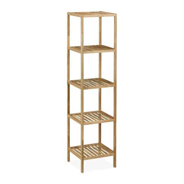 Relaxdays Walnut Open Shelves