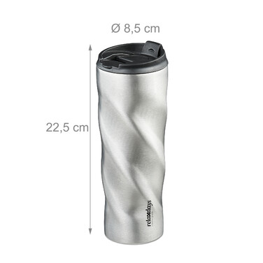 Relaxdays Stainless Steel Thermobecher (Thermos Cup) 500ml