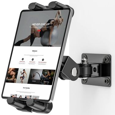 Настінний тримач для планшета та смартфона Tendak, металевий кронштейн з обертанням 360° та регулюванням нахилу, для iPad, iPhone, Samsung Galaxy Tab (4.7-13.5 дюймів)