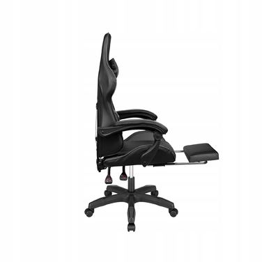 Ігрове крісло Kruger&Matz GX-150, штучна шкіра, чорне