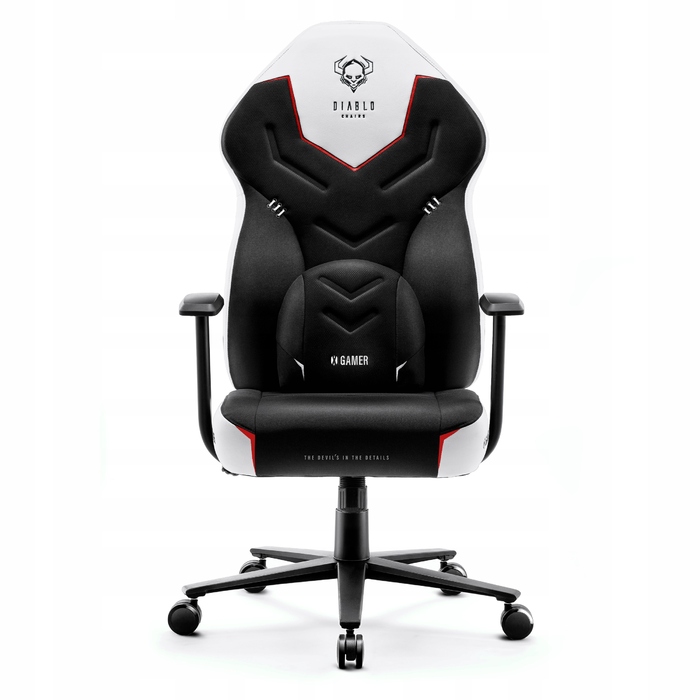 Ігрове крісло Diablo Chairs X-Gamer 2.0, тканина, чорне