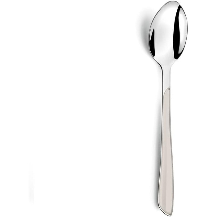 Amefa ECLAT Cutlery Set White Dinner Cutlery 24-Piece for 6 People Stainless Steel Rust-Proof High-Quality Plastic Handle Shells Dishwasher Safe Cutlery Set 6 People Camping Cutlery