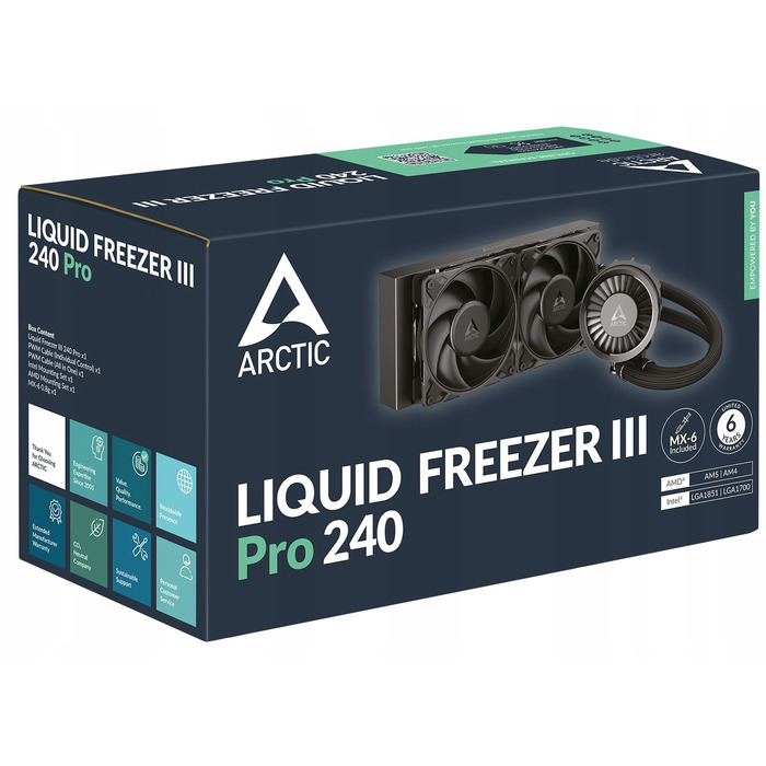 Система рідинного охолодження AiO Arctic Liquid Freezer III Pro 240 Black