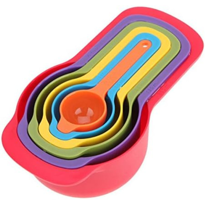 Kitchen Measuring Spoons, Teaspoons, Coffee, Sugar Scoop, Cake Baking, Flour Measuring Cup, Kitchen Utensils (Color: 5pcs Colorful)
