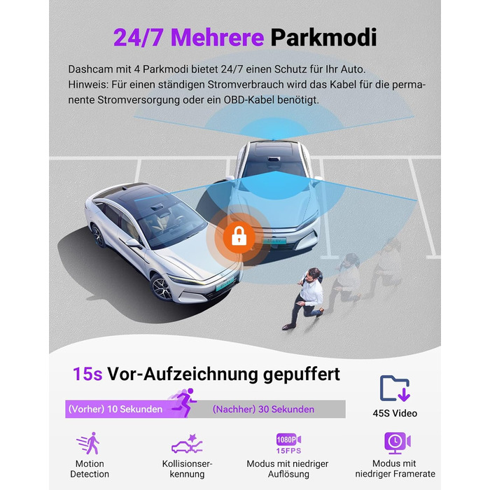 Автомобільний відеореєстратор VANTRUE S1 PRO MAX 4K + 4K Dual Dashcam з нічним баченням STARVIS 2, HDR, GPS, 5.8GHz WLAN, 24Год режим паркування, ADAS, підтримка LTE та карт пам'яті до 1ТБ