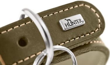 Нашийник для Віндхаундів Hunter Aalborg, колір Cognac, міцне м'яке шкіряне, розподіл тиску, захист гортані, Made in Germany, розмір 37