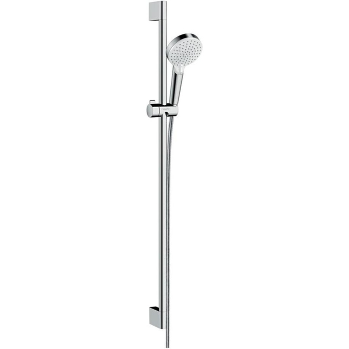 Hansgrohe Crometta Shower Set, 0.65 m, water-saving, White/Chrome (0.90m Set)